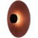 Freya Rotonda FR5634WL-L6R1 Минималистичное настенное LED-бра в стиле восточный лофт, 6 Вт, 3000К, CRI 80, 50 Лм, 360°, черный металл и красно-коричневый тканевый абажур диаметром 40 см