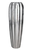 421116 MOMBETSU Ваза напольная декоративная H890, Ø400, пластик, серебристый