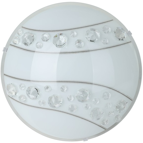 95576 EGLO NERINI (Нерини) настенно-потолочный LED-светильник, 16 Вт, 1500 лм, 4000 K, IP20, белый, стекло с кристаллами 95576 EGLO NERINI (Нерини) настенно-потолочный LED-светильник, 16 Вт, 1500 лм, 4000 K, IP20, белый, стекло с кристаллами