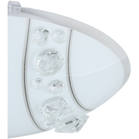 95576 EGLO NERINI (Нерини) настенно-потолочный LED-светильник, 16 Вт, 1500 лм, 4000 K, IP20, белый, стекло с кристаллами 95576 EGLO NERINI (Нерини) настенно-потолочный LED-светильник, 16 Вт, 1500 лм, 4000 K, IP20, белый, стекло с кристаллами