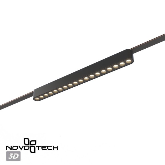 359460 Трековый ременный светодиодный SMART светильник c доп. механическим перекл. цветности Novotech EASY CRI90+ 3000-6000К 660Лм 28° 18W TUYA, Алиса, Wi-Fi