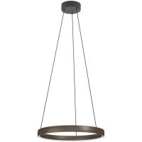 390449 Светодиодный подвес с регулировкой цветовой температуры TRABUCO, 2X19W(LED), Ø800, 2200-6500K, 9600lm, алюминий, сталь, черный, коричневый, бел