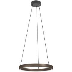 390449 Светодиодный подвес с регулировкой цветовой температуры TRABUCO, 2X19W(LED), Ø800, 2200-6500K, 9600lm, алюминий, сталь, черный, коричневый, бел