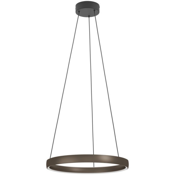 390449 Светодиодный подвес с регулировкой цветовой температуры TRABUCO, 2X19W(LED), Ø800, 2200-6500K, 9600lm, алюминий, сталь, черный, коричневый, бел