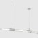 Светильник подвесной Crystal Lux LINEUP SP24W LED CHROME 3761/224