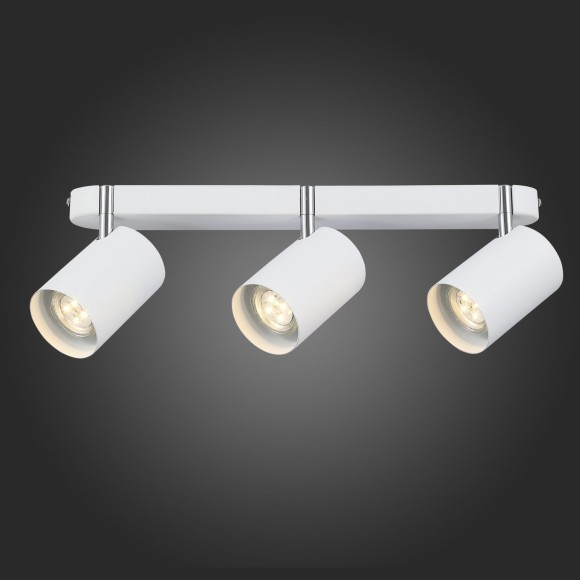 SL597.501.03 Спот ST-Luce Белый, Хром/Белый GU10 LED 3*3W Потолочные светильники SL597.501.03 Спот ST-Luce Белый, Хром/Белый GU10 LED 3*3W Потолочные светильники