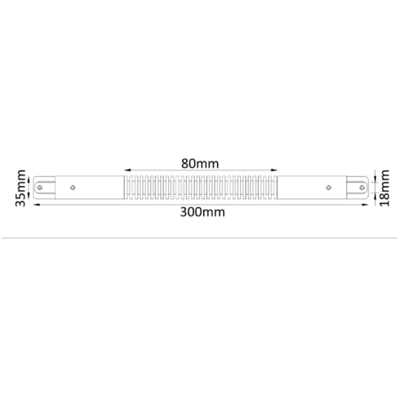 Гибкий соединитель для накладных однофазных шинопроводов Crystal Lux CLT 0.211 05 WH