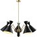 Люстра Crystal Lux JOVEN SP5 GOLD/BLACK