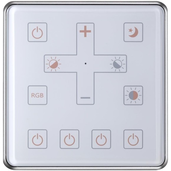 Настенная беспроводная (2.4G) панель упр. Smart светильниками серии Novotech Glat 359393