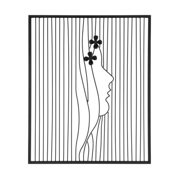 426018 GLENURLA Панно настенное металл черный минимализм B495 H595 426018 GLENURLA Панно настенное металл черный минимализм B495 H595