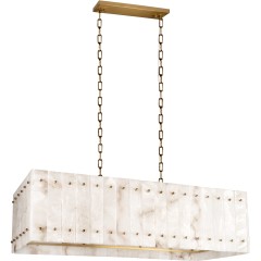 10529/1000R Loft It SEVILLA подвесной светильник с бежевыми алебастровыми плафонами, латунным и бежевым основанием, 10 ламп G9, IP20, 220 В
