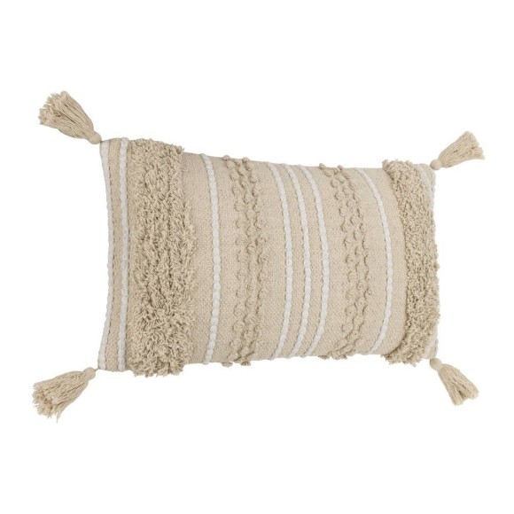 420127 CHEVERY Декоративная подушка с наволочкой 100% хлопок, наполнитель полиэстер, кремовый, L600, B350