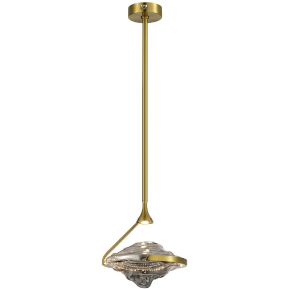 SL6115.303.01 Светильник подвесной ST-Luce Латунь/Дымчато-Серый LED 1*19W 3000K AMARA
