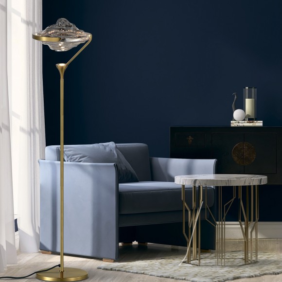 SL6115.303.01 Светильник подвесной ST-Luce Латунь/Дымчато-Серый LED 1*19W 3000K AMARA SL6115.303.01 Светильник подвесной ST-Luce Латунь/Дымчато-Серый LED 1*19W 3000K AMARA