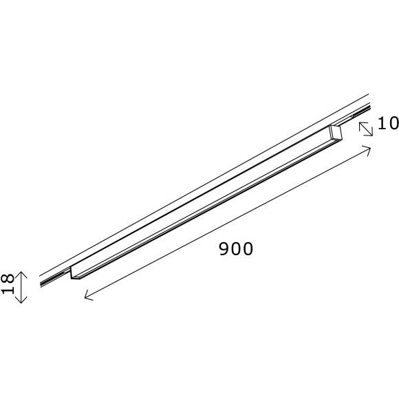 ST665.446.21 Ультратонкий трековый магнитный светодиодный светильник ST-Luce Super 5 CRI80+ 4000К 800Лм 100° 21Вт ST665.446.21 Ультратонкий трековый магнитный светодиодный светильник ST-Luce Super 5 CRI80+ 4000К 800Лм 100° 21Вт