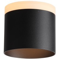 ST102.402.12 Светильник потолочный Черный LED 1*12W 3000K 936Lm Ra80 120° IP20 D100xH90 170-240V Накладные светильники