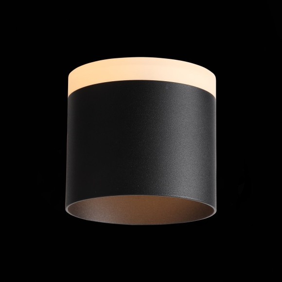 ST102.402.12 Светильник потолочный Черный LED 1*12W 3000K 936Lm Ra80 120° IP20 D100xH90 170-240V Накладные светильники