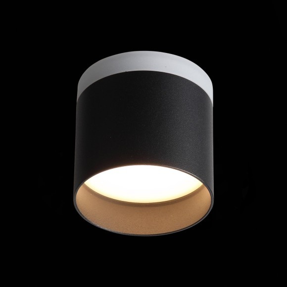 ST102.402.12 Светильник потолочный Черный LED 1*12W 3000K 936Lm Ra80 120° IP20 D100xH90 170-240V Накладные светильники
