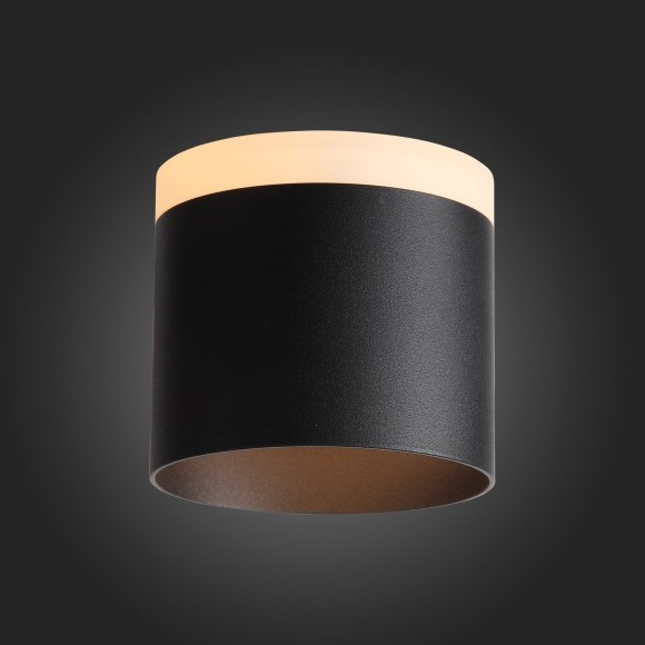 ST102.402.12 Светильник потолочный Черный LED 1*12W 3000K 936Lm Ra80 120° IP20 D100xH90 170-240V Накладные светильники
