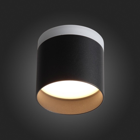 ST102.402.12 Светильник потолочный Черный LED 1*12W 3000K 936Lm Ra80 120° IP20 D100xH90 170-240V Накладные светильники