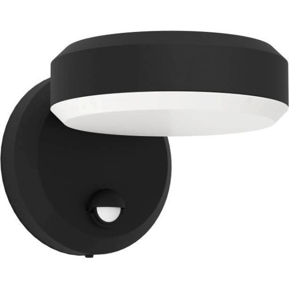 Уличный настенный светильник EGLO FORNACI 900674, встроенный LED 3 × LED, 3000К, CRI 80, подключение 220В, датчики движения и освещенности, IP44, высота 135 мм, длина 160 мм, вылет 190 мм