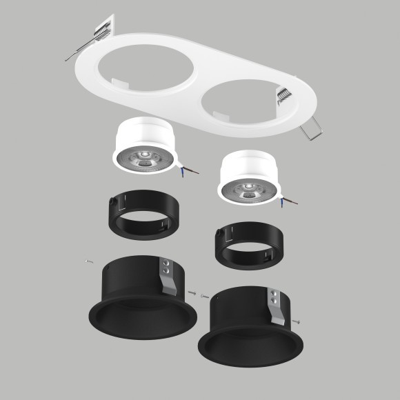 Встраиваемый светильник Lightstar Domino IP20 GU5.3 220V D6560707BMOD