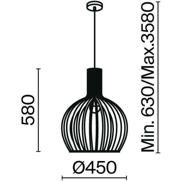 Подвесной светильник Maytoni MOD194PL-01W1