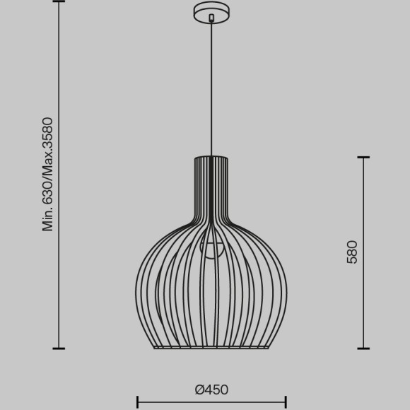 Подвесной светильник Maytoni MOD194PL-01W1