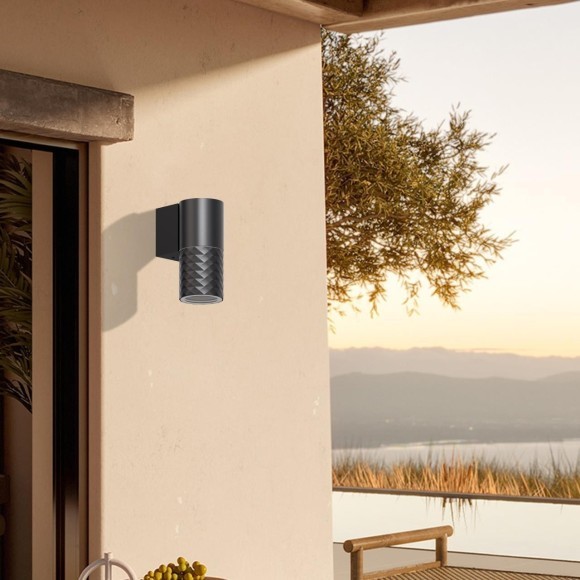 4659-1W, уличный светильник, D90xW60xH135, 1xGU10x35W, IP65, excluded