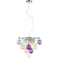 SL432.153.05 Светильник подвесной ST-Luce Хром/Разноцветный E27 5*60W SOSPIRO