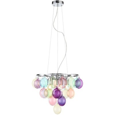 SL432.153.05 Светильник подвесной ST-Luce Хром/Разноцветный E27 5*60W SOSPIRO