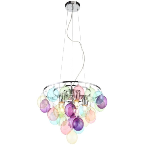 SL432.153.05 Светильник подвесной ST-Luce Хром/Разноцветный E27 5*60W SOSPIRO SL432.153.05 Светильник подвесной ST-Luce Хром/Разноцветный E27 5*60W SOSPIRO