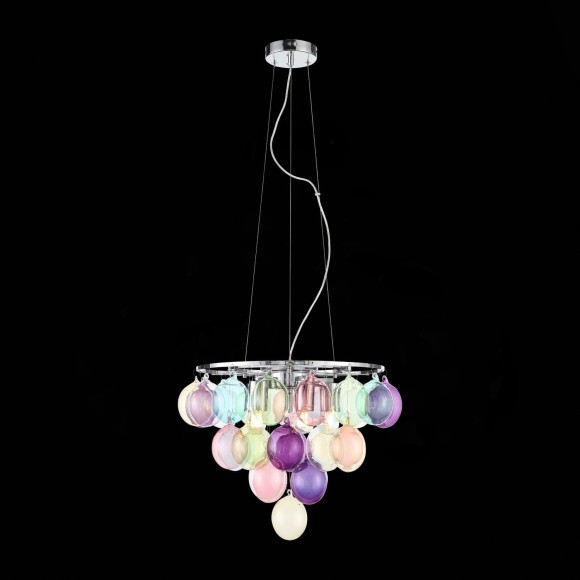 SL432.153.05 Светильник подвесной ST-Luce Хром/Разноцветный E27 5*60W SOSPIRO SL432.153.05 Светильник подвесной ST-Luce Хром/Разноцветный E27 5*60W SOSPIRO