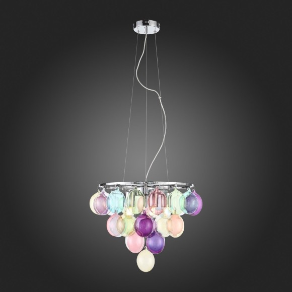 SL432.153.05 Светильник подвесной ST-Luce Хром/Разноцветный E27 5*60W SOSPIRO SL432.153.05 Светильник подвесной ST-Luce Хром/Разноцветный E27 5*60W SOSPIRO