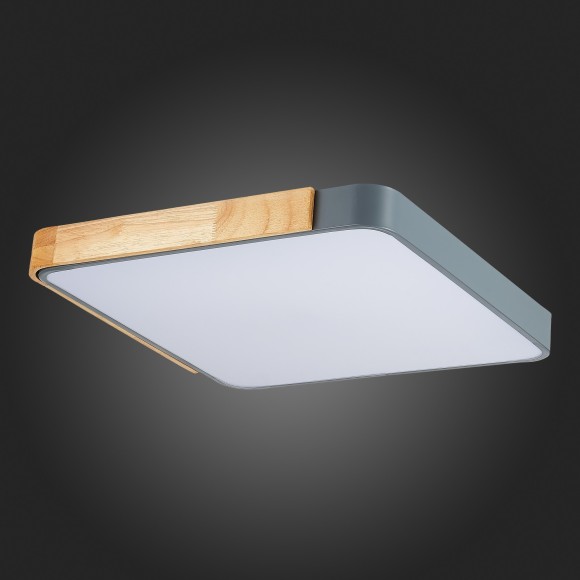 SLE201272-01 Светильник потолочный Серый, Светлое дерево/Белый LED 1*42W 3000K/4000K/6000K FESTA