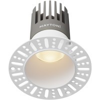 Встраиваемый светильник Maytoni Dip Hight+ LED Ra90 Lm1650 3000K IP20 15Вт 50° DL122-15W-3K-TRS-W