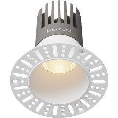 Встраиваемый светильник Maytoni Dip Hight+ LED Ra90 Lm1650 3000K IP20 15Вт 50° DL122-15W-3K-TRS-W Встраиваемый светильник Maytoni Dip Hight+ LED Ra90 Lm1650 3000K IP20 15Вт 50° DL122-15W-3K-TRS-W