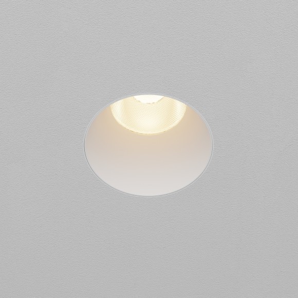 Встраиваемый светильник Maytoni Dip Hight+ LED Ra90 Lm1650 3000K IP20 15Вт 50° DL122-15W-3K-TRS-W