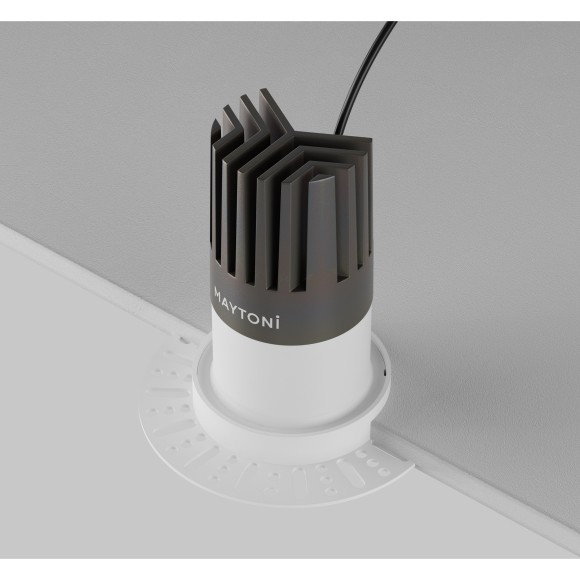 Встраиваемый светильник Maytoni Dip Hight+ LED Ra90 Lm1650 3000K IP20 15Вт 50° DL122-15W-3K-TRS-W