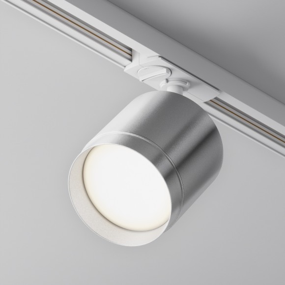Однофазный двужильный трековый светильник Maytoni Unity TR088-1-GX53-S POLAR под сменную лампу GX53 Однофазный двужильный трековый светильник Maytoni Unity TR088-1-GX53-S POLAR под сменную лампу GX53