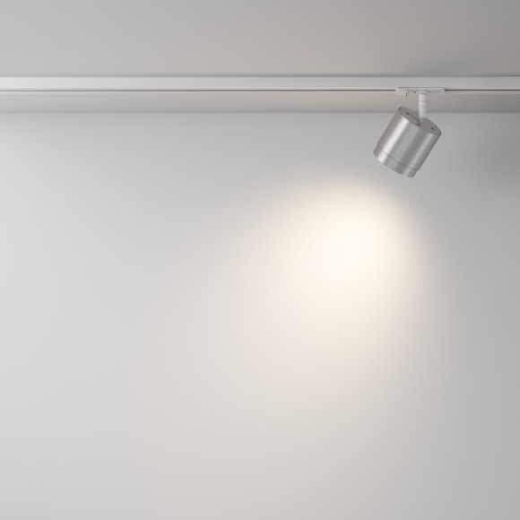 Однофазный двужильный трековый светильник Maytoni Unity TR088-1-GX53-S POLAR под сменную лампу GX53 Однофазный двужильный трековый светильник Maytoni Unity TR088-1-GX53-S POLAR под сменную лампу GX53