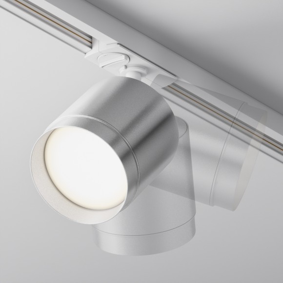 Однофазный двужильный трековый светильник Maytoni Unity TR088-1-GX53-S POLAR под сменную лампу GX53 Однофазный двужильный трековый светильник Maytoni Unity TR088-1-GX53-S POLAR под сменную лампу GX53