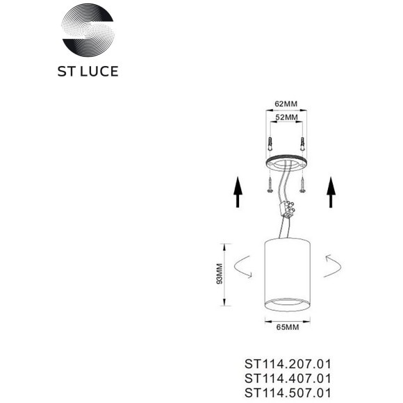 ST114.207.01 Светильник потолочный Золотистый GU10 1*50W IP20 L65xW65xH93 220V Без ламп Накладные светильники ST114.207.01 Светильник потолочный Золотистый GU10 1*50W IP20 L65xW65xH93 220V Без ламп Накладные светильники