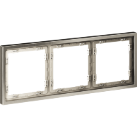 Рамка металлическая на 3 поста, S70 Metal (никель)