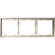 Рамка металлическая на 3 поста, S70 Metal (никель)