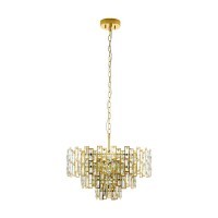 39613 EGLO CALMEILLES Подвес с 10 лампами E14, 250Вт, хрусталь, латунь