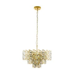 39613 EGLO CALMEILLES Подвес с 10 лампами E14, 250Вт, хрусталь, латунь