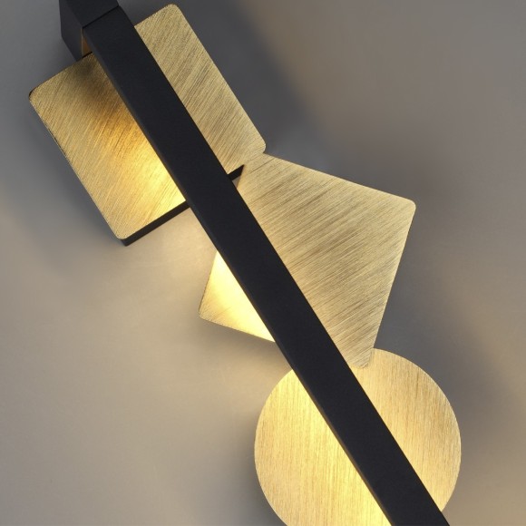 6691/7WL HIGHTECH ODL_EX24 017 Настенный светильник черный/.бронза браширов./металл/акрил поворотный на 360° IP20 LED 7W 184Лм 3000K GEOS 6691/7WL HIGHTECH ODL_EX24 017 Настенный светильник черный/.бронза браширов./металл/акрил поворотный на 360° IP20 LED 7W 184Лм 3000K GEOS