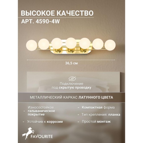 Настенный светильник Helmet 4590-4W