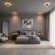 Crystal Lux CLT 085C WH 1400/591 Потолочный накладной LED светильник теплого света, белый матовый металл, белый матовый рассеиватель, технический минималистичный, свет вверх и вниз, 6+16Вт, 3000К 1360Лм CRI95 120° IP20 220V